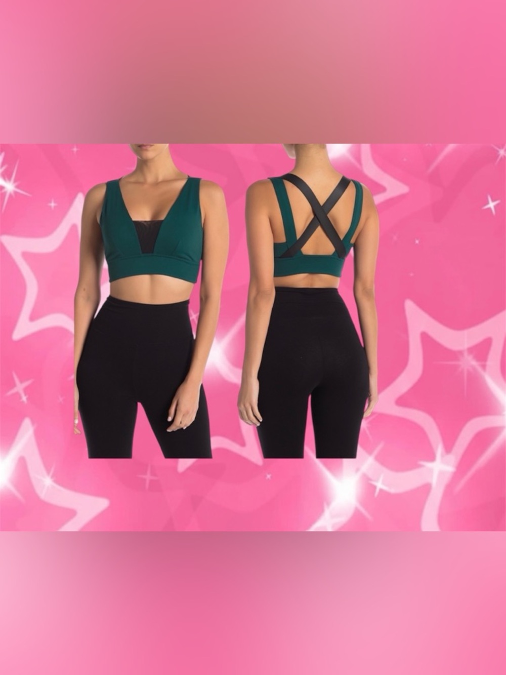 Zella Marilyn Neoprene Sports Bra